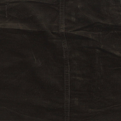 New Look Womens Green Cotton A-Line Skirt Size 10 Zip