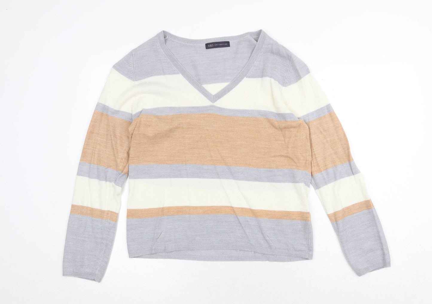 Womens UK Size 8 Marks and Spencer Multicoloured Pullover Jumper