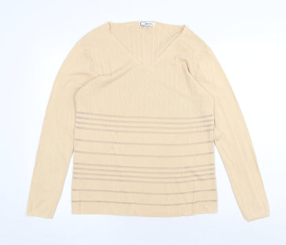 Womens UK Size S Casamia Beige Pullover Jumper