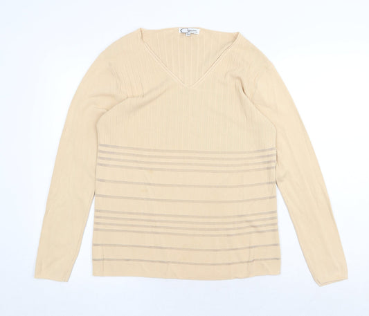 Womens UK Size S Casamia Beige Pullover Jumper