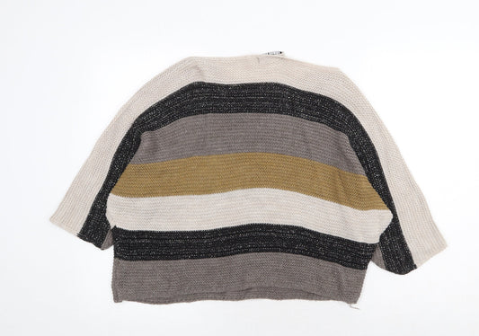 Womens UK Size S Cameo Rose Multicoloured Pullover Jumper