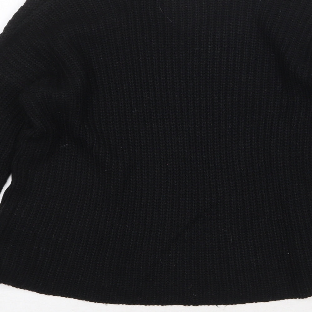 Womens UK Size M Poof Black Pullover Jumper