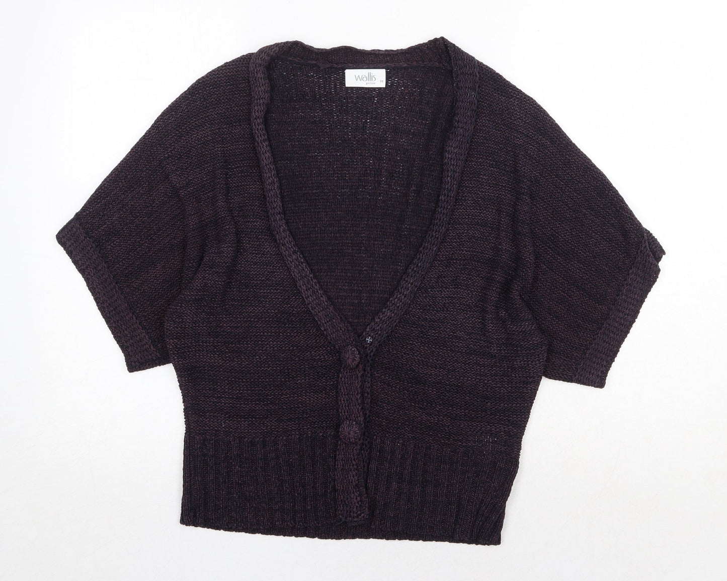 Womens UK Size M Wallis Purple Cardigan Jumper