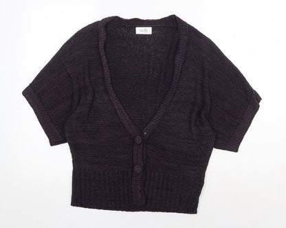 Womens UK Size M Wallis Purple Cardigan Jumper