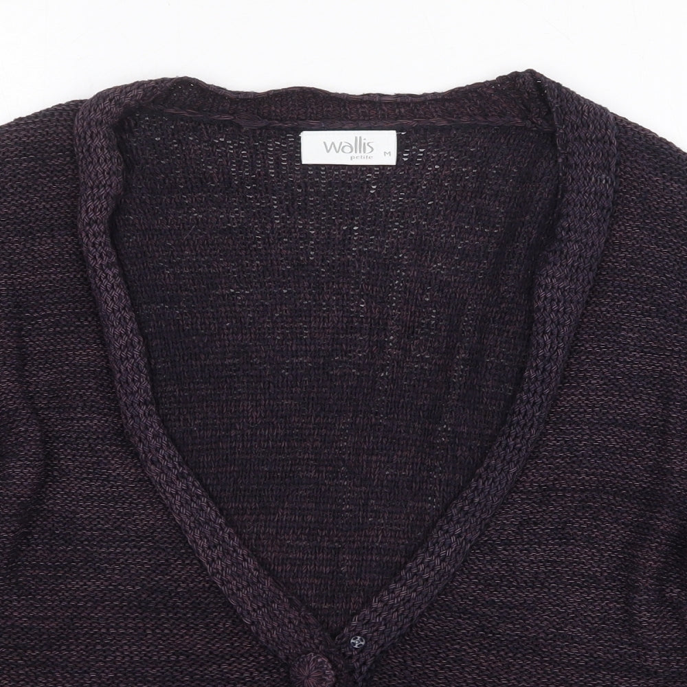 Womens UK Size M Wallis Purple Cardigan Jumper