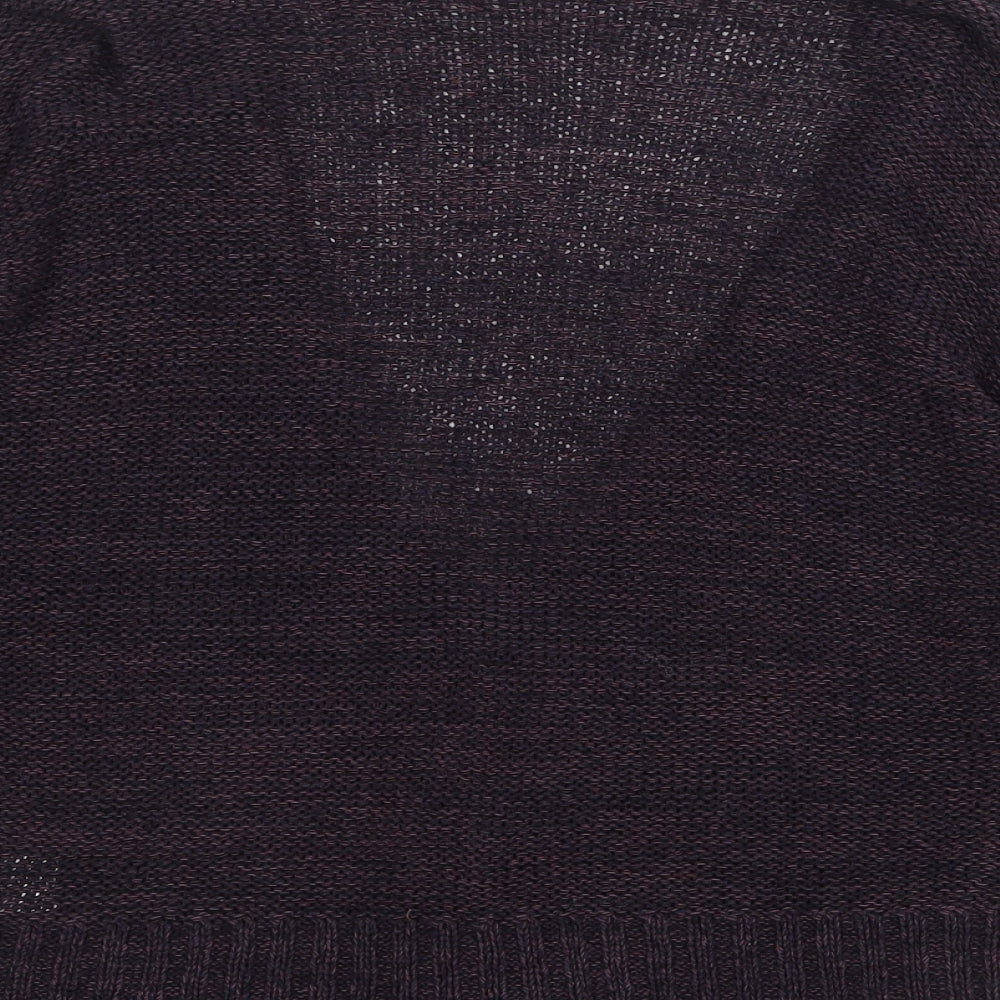 Womens UK Size M Wallis Purple Cardigan Jumper