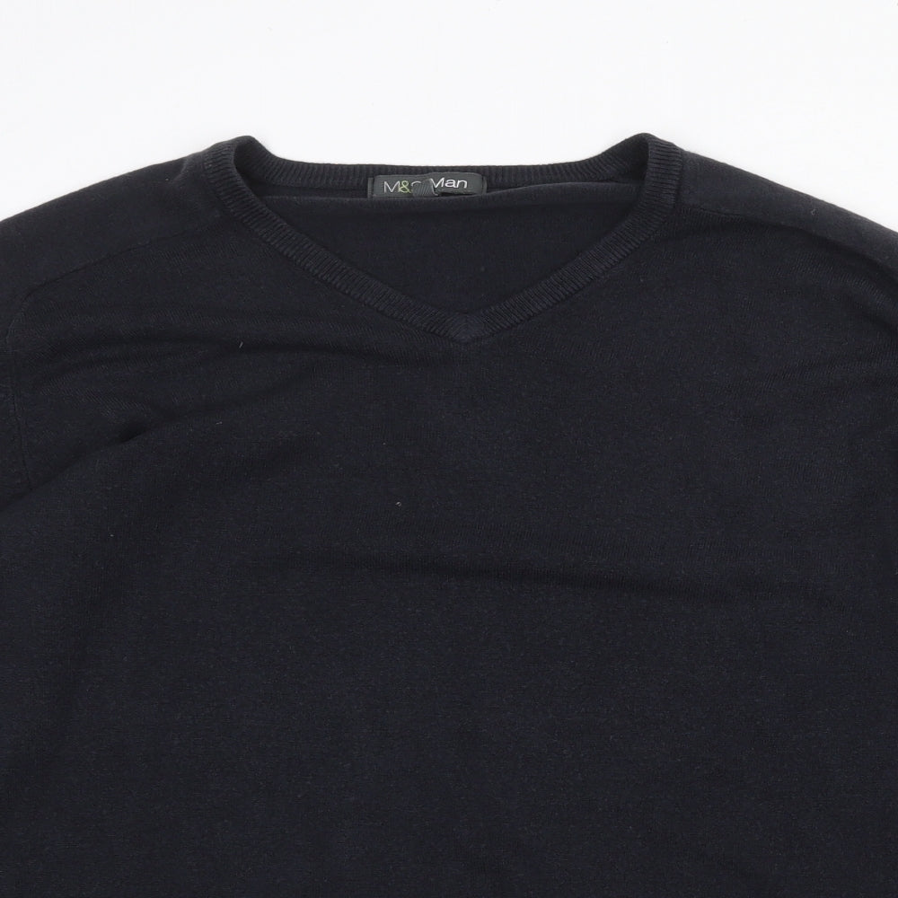 Womens UK Size L Marks and Spencer Blue Pullover Jumper