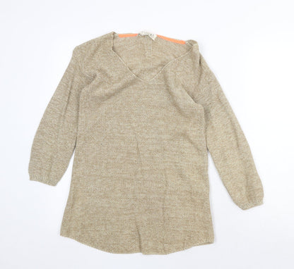 Womens UK Size 8 NEXT Beige Pullover Jumper