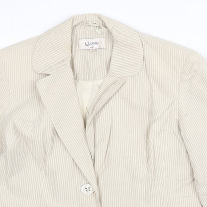 Womens UK Size 10 Marks and Spencer Beige Jacket
