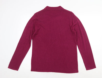 Womens UK Size 12 Marks and Spencer Purple Pullover Jumper