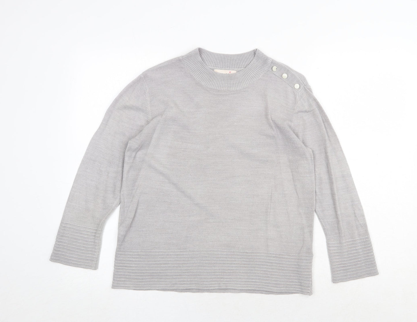 Womens UK Size 12 Marks and Spencer Grey Pullover Jumper