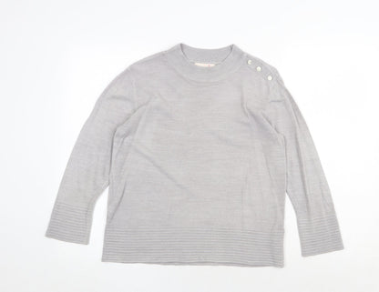 Womens UK Size 12 Marks and Spencer Grey Pullover Jumper