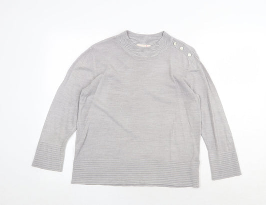 Womens UK Size 12 Marks and Spencer Grey Pullover Jumper