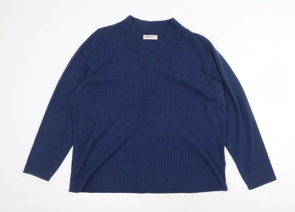 Womens UK Size L Bonmarché Blue Pullover Jumper