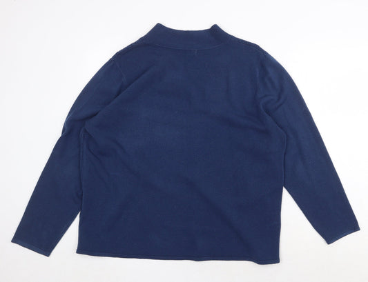 Womens UK Size L Bonmarché Blue Pullover Jumper