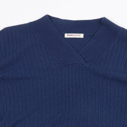 Womens UK Size L Bonmarché Blue Pullover Jumper