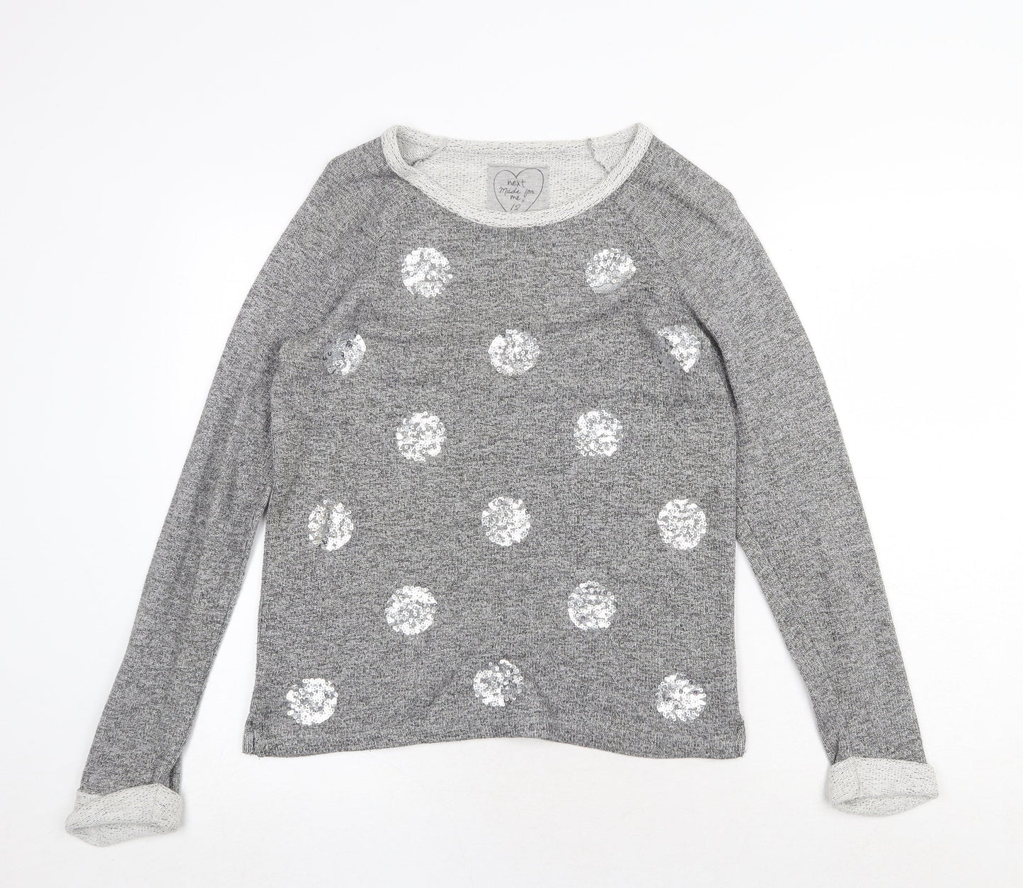 Womens UK Size 12 NEXT Grey Pullover Jumper