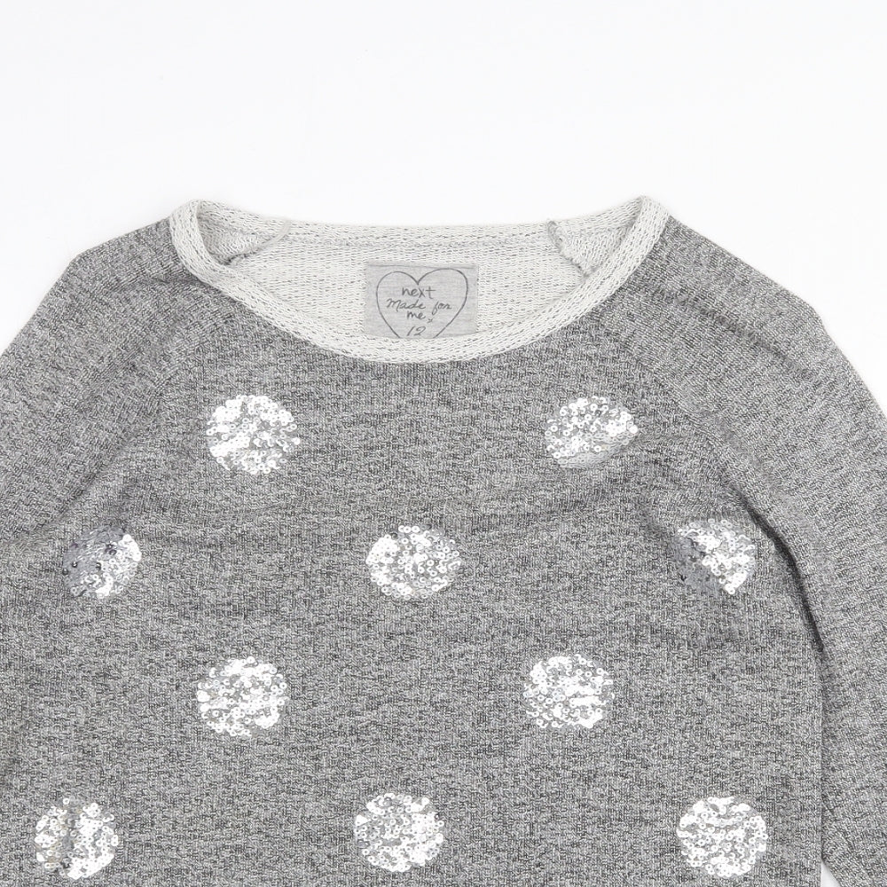 Womens UK Size 12 NEXT Grey Pullover Jumper
