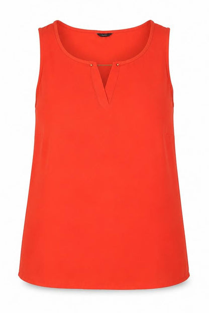 Womens UK Size 12 M&Co Red Basic Tank
