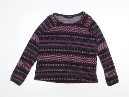 Womens UK Size S FOREVER 21 Purple Pullover Jumper