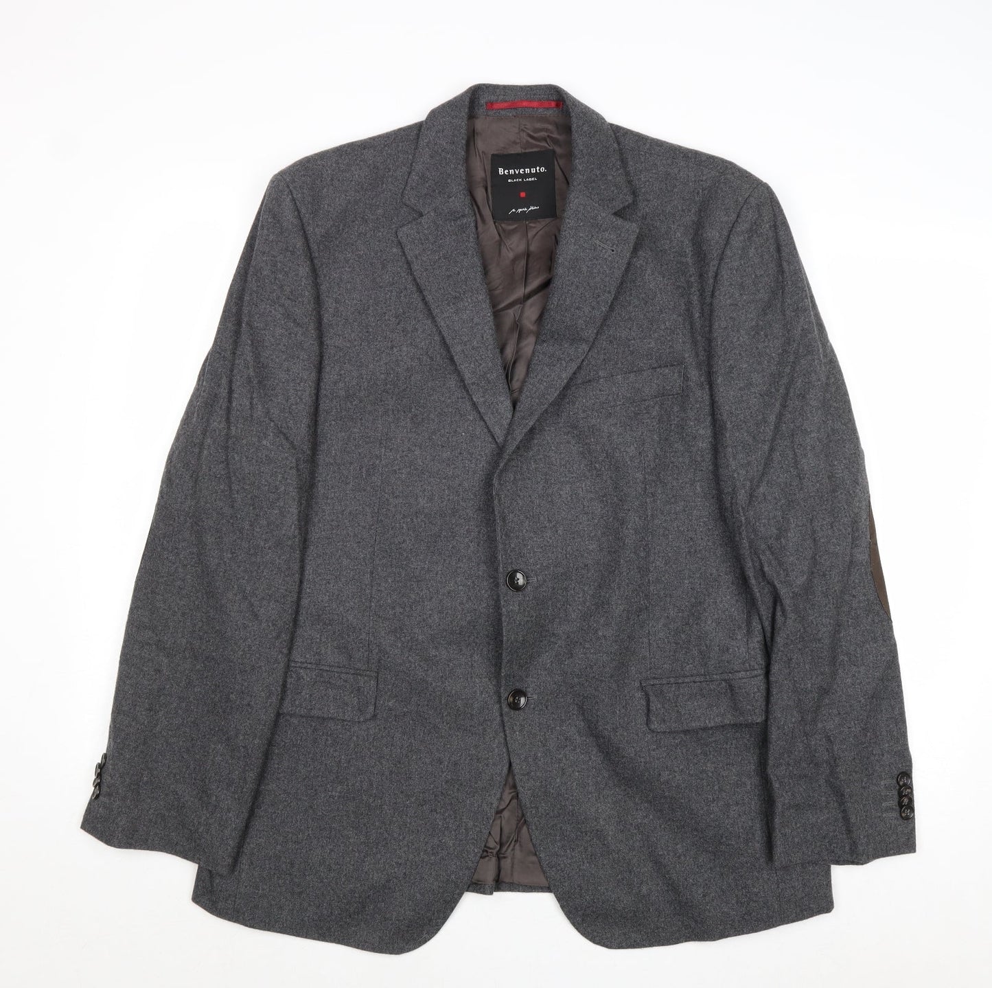 Mens UK Size 42 Benvenuto Regular Grey Suit Jacket