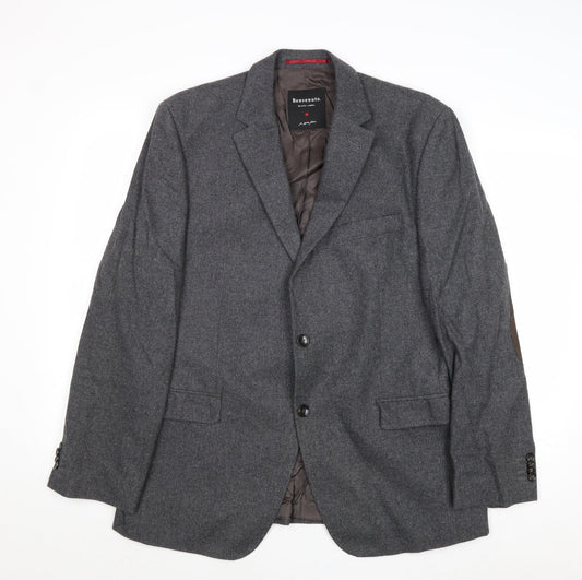 Mens UK Size 42 Benvenuto Regular Grey Suit Jacket