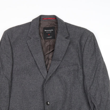 Mens UK Size 42 Benvenuto Regular Grey Suit Jacket