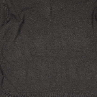 Marks and Spencer Mens Grey V-Neck Acrylic Pullover Jumper Size L Long Sleeve