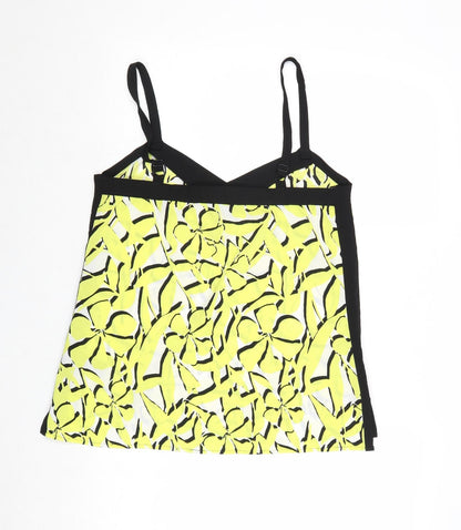 Womens UK Size 12 Principles Yellow Basic Tank