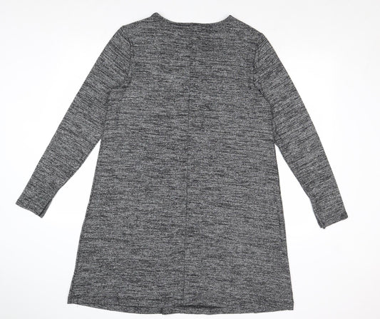 Gap Womens Silver Polyester Jumper Dress Size L Round Neck Pullover