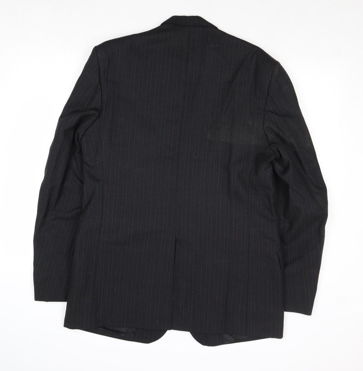 Ben Worsley Mens Black Striped Wool Jacket Suit Jacket Size 38 Regular