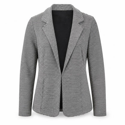 Next Womens Grey Striped Jacket Blazer Size 12
