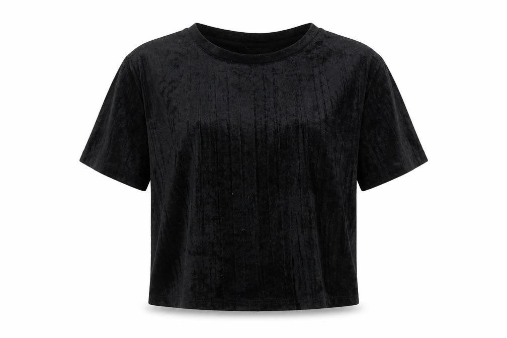 Womens UK Size XS Divided by H&M Black Basic T-Shirt