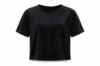 Womens UK Size XS Divided by H&M Black Basic T-Shirt