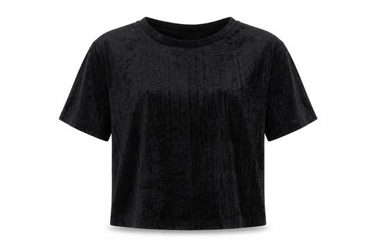 Womens UK Size XS Divided by H&M Black Basic T-Shirt