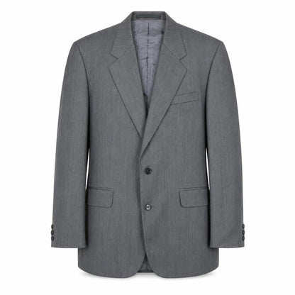 Fine Tailoring Mens Grey Polyester Jacket Suit Jacket Size 42 Regular