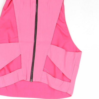 Womens UK Size 6 Topshop Pink Cropped Tank