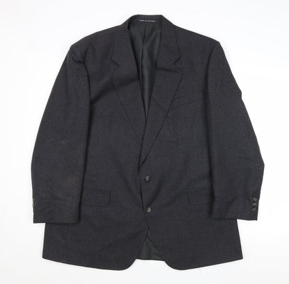 Daniel Drescot Mens Grey Wool Jacket Suit Jacket Size 46 Regular