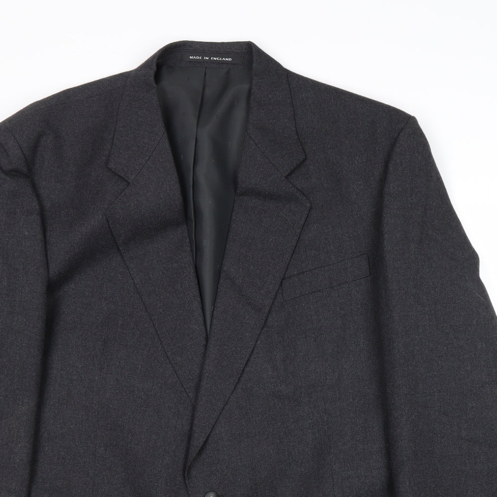 Daniel Drescot Mens Grey Wool Jacket Suit Jacket Size 46 Regular