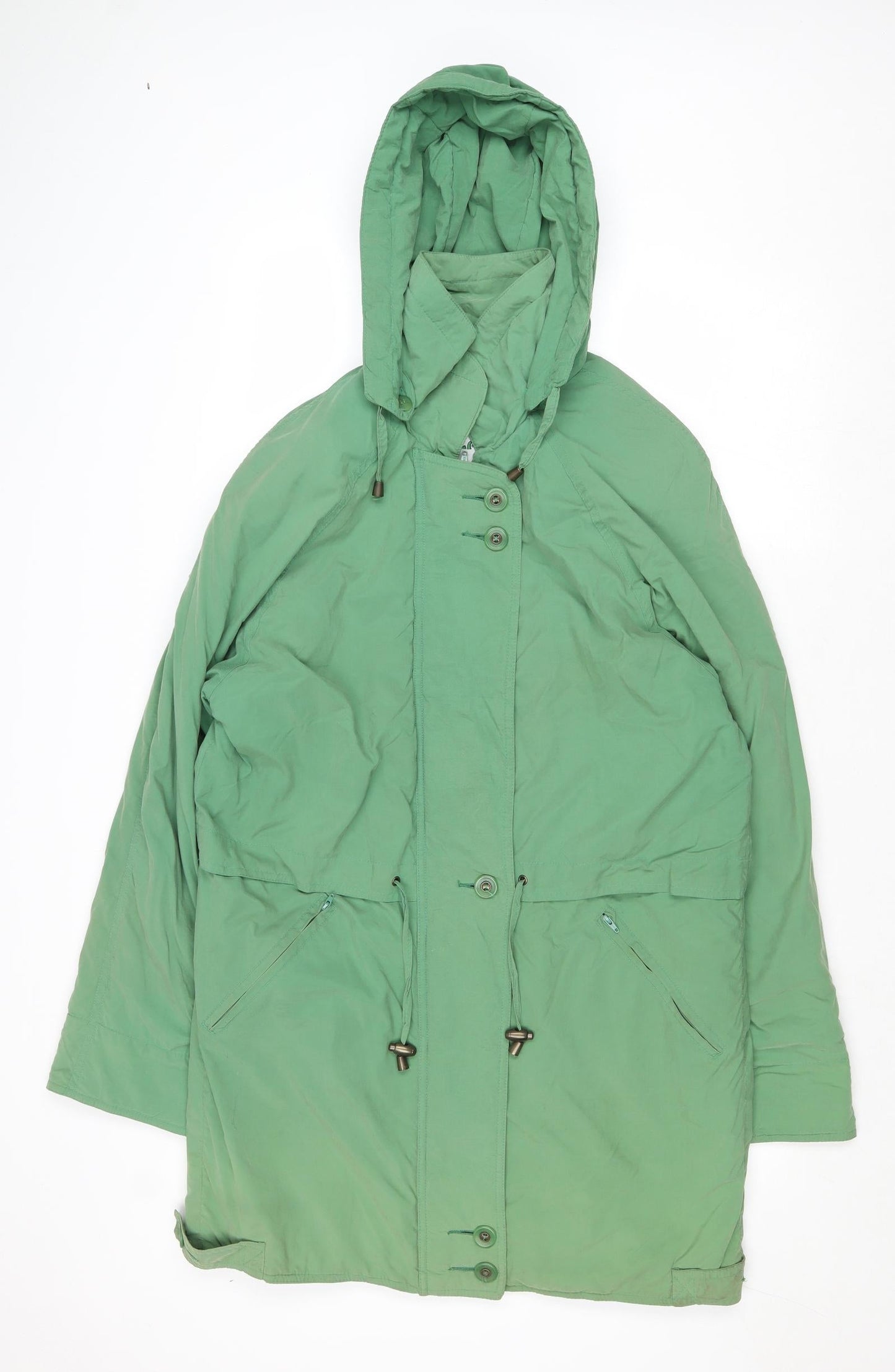 Klass Womens Green Jacket Size S Zip