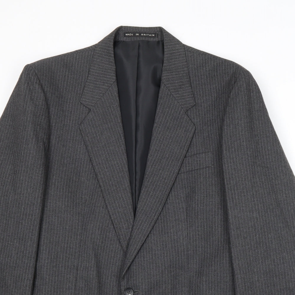 Mens UK Size 38 Greenwoods Regular Grey Suit Jacket