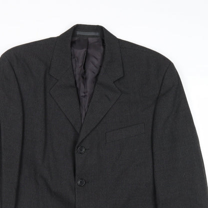 Mens UK Size 40 Burton Regular Grey Suit Jacket