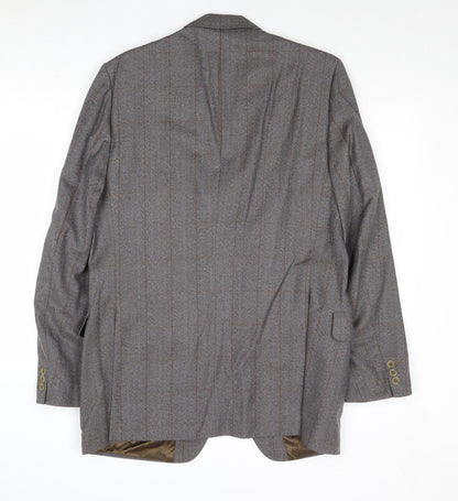 Mens UK Size 44 Dunn & Co Regular Grey Suit Jacket