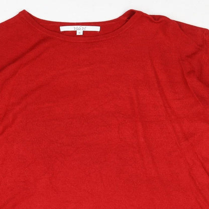 Womens UK Size XL Vida Vi Red Pullover Jumper