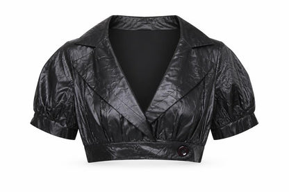 Pick Up Womens Black Jacket Blazer Size M Buckle
