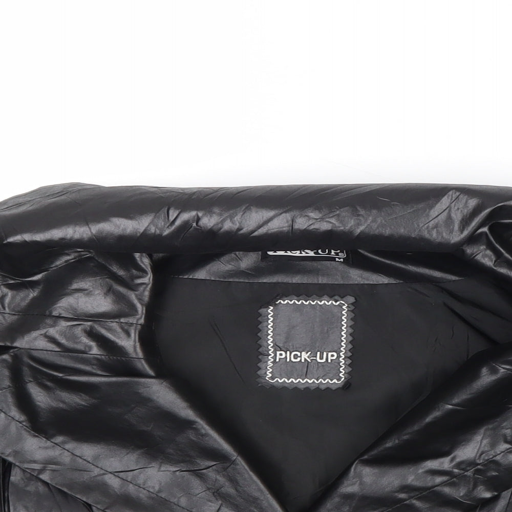 Pick Up Womens Black Jacket Blazer Size M Buckle