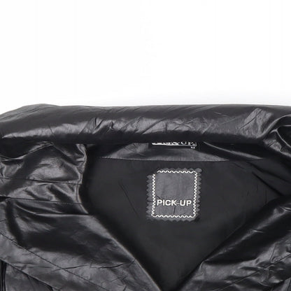 Pick Up Womens Black Jacket Blazer Size M Buckle