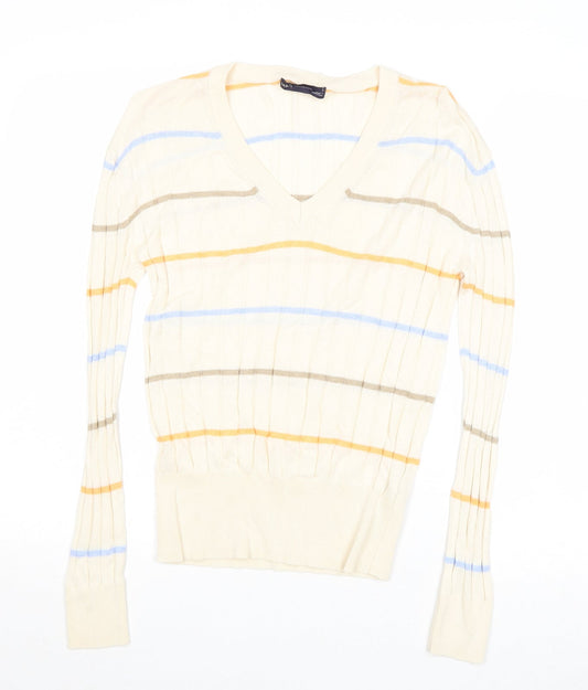 Womens UK Size S Marks and Spencer Beige Pullover Jumper