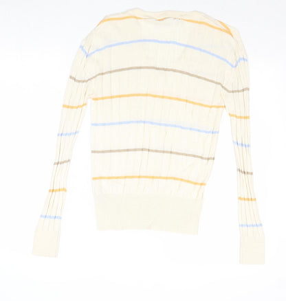 Womens UK Size S Marks and Spencer Beige Pullover Jumper