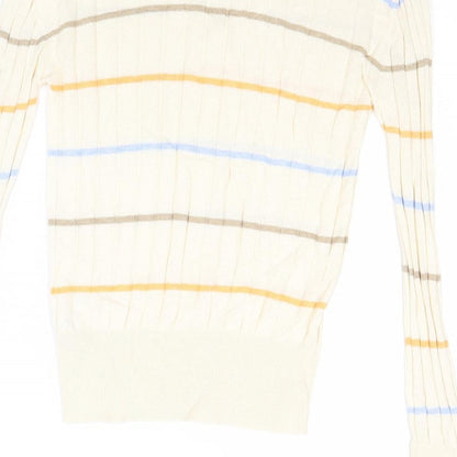 Womens UK Size S Marks and Spencer Beige Pullover Jumper
